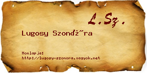 Lugosy Szonóra névjegykártya
